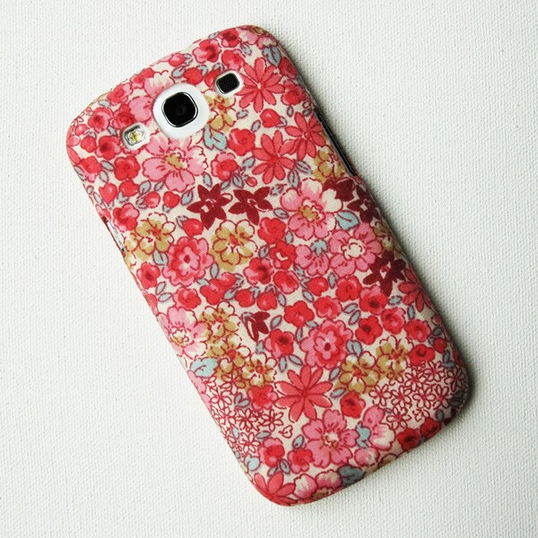 Recycled Fabric Pink Floral Samsung Galaxy s3 Case