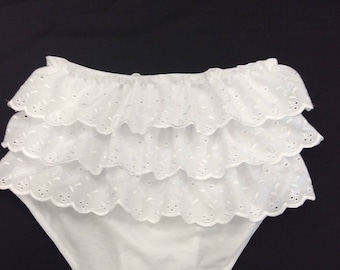 Baby Girl First 1st Birthday Full Frothy Frilly Knickers Pants Tutu Tiara Frills