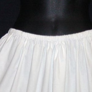 Plus sizes 18-30 Vintage Style White Cotton petticoat Broderie Anglaise trim Bridal,Bridesmaid Steampunk Goth Romantic image 3