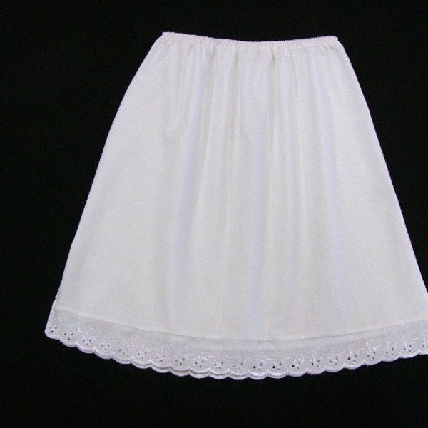 Shorter lengths 14"-22" White Half Slip Petticoat 8-18 U.K.sizes