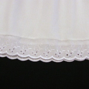 UK Sizes 8-18 White Half Slip Petticoat lengths from 2340 From knee to floor length petticoats. image 2