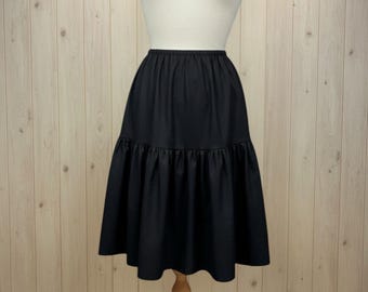 Black Winter Cotton Flannel Petticoat Various sizes