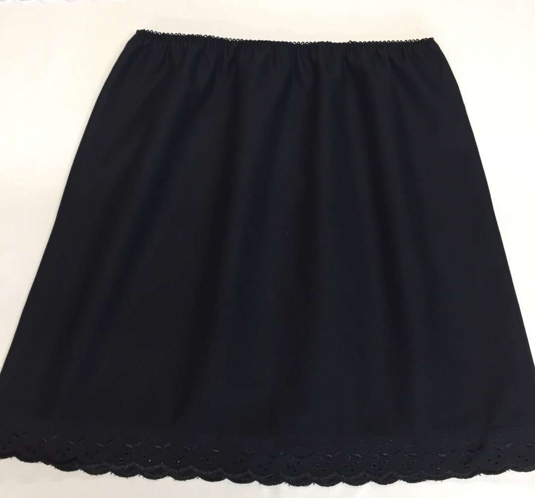 UK Sizes 818 Black Half Slip Petticoat Lengths From Etsy