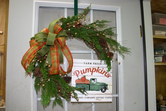 Fall Pumpkin Wreath
