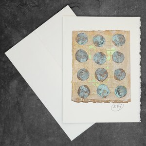 Cartão de felicitações pintado à mão, presente, pequena obra de arte, arte original / Abstrato