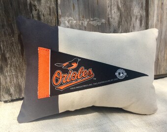 Baltimore Orioles American Roadtrip Pennant Pillow - Decorative Pillow