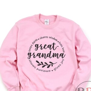 Great Grandma Sweatshirt, Great Grandma Gift, Christmas Gift For Great Grandma, Pregnancy Announcement, Great-Grandma Sweater, Great Grandma