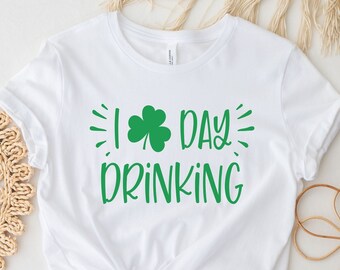 Day Drinking Shirt, Funny St Patricks T-shirt, Beer St Patricks, St Paddys Day Tee, St Patricks Party Shirt, Women St Patricks, Clover Shirt