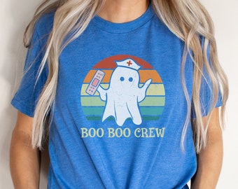 Nurse Shirt, Groovy Nurse Shirt, Boo Boo Crew T Shirt, Funny Shirt For Nurse, School Nurse Shirt, Gift For Nurse, ER Nurse Tee Shirt