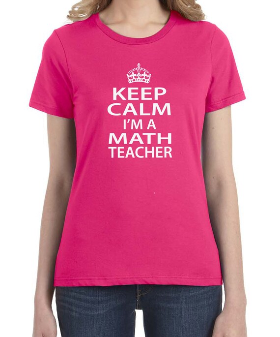 Items Similar To Math Teacher Gift Math Teacher Shirt Keep Calm I m A