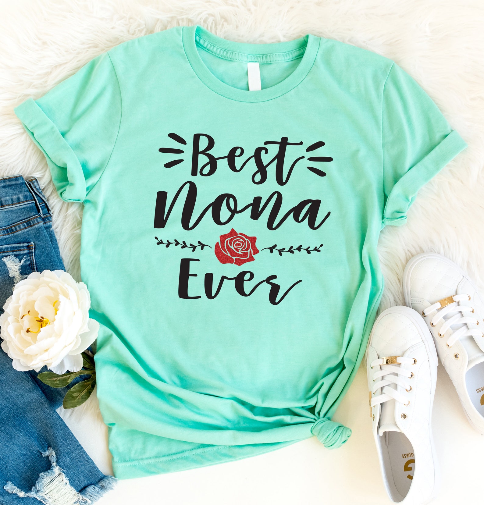 Best Nona Ever Grandma Shirt Nona Shirt Gift for Nona Gift Etsy