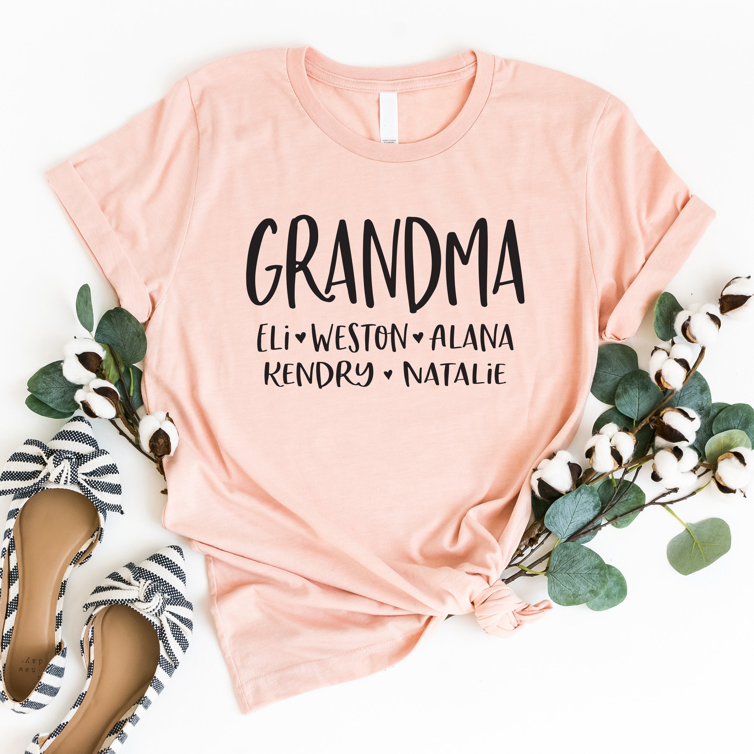 Grandma T Shirt Custom T Shirt For Grandma Custom T For Etsy 