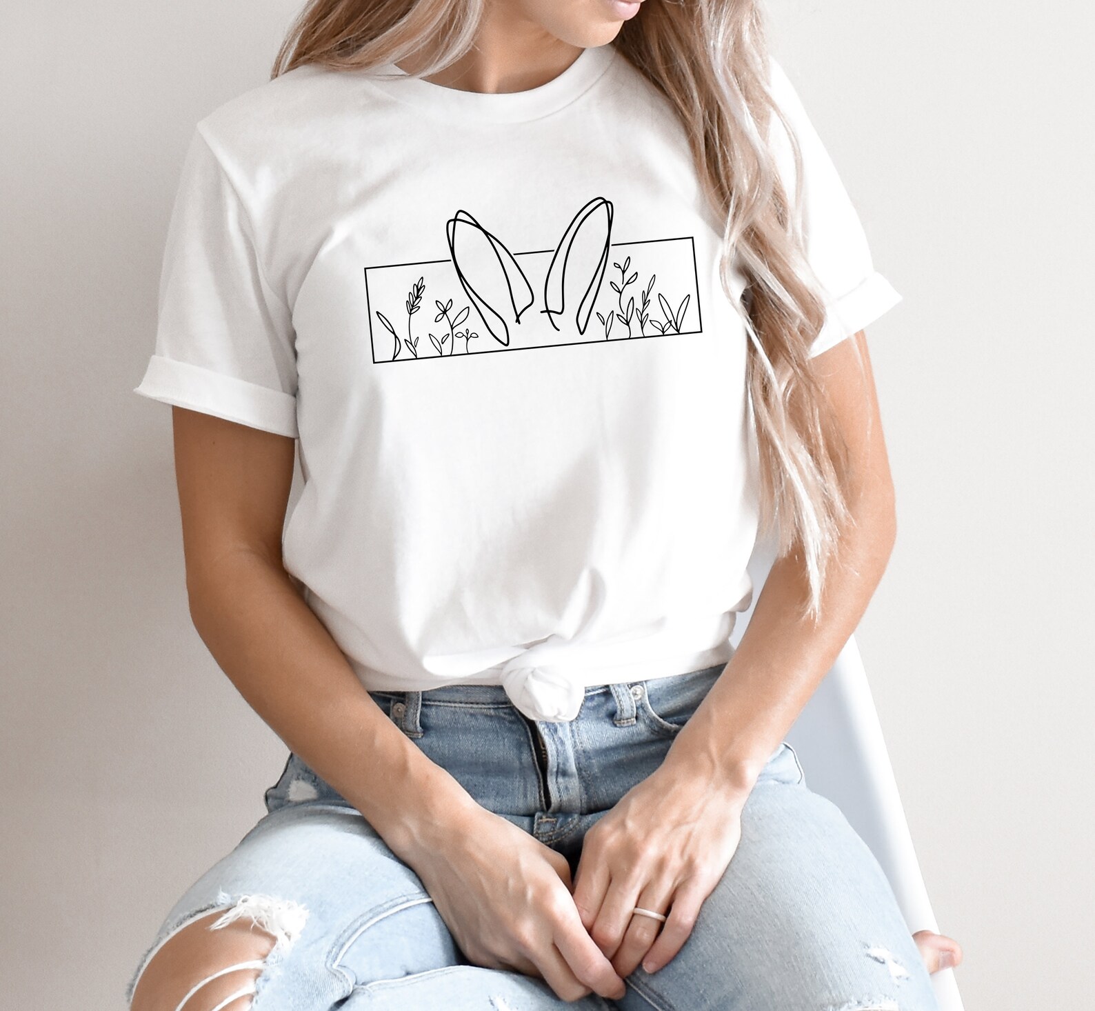 Easter Bunny Shirt Easter for Her Mom Easter Shirt Women Etsy