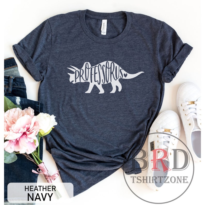 Professorus Shirt, Shirt For Professor, Gift For Professor, Doctorate Shirt, Higher Education Teacher Shirt, Teacher Appreciation Gift Heather Navy