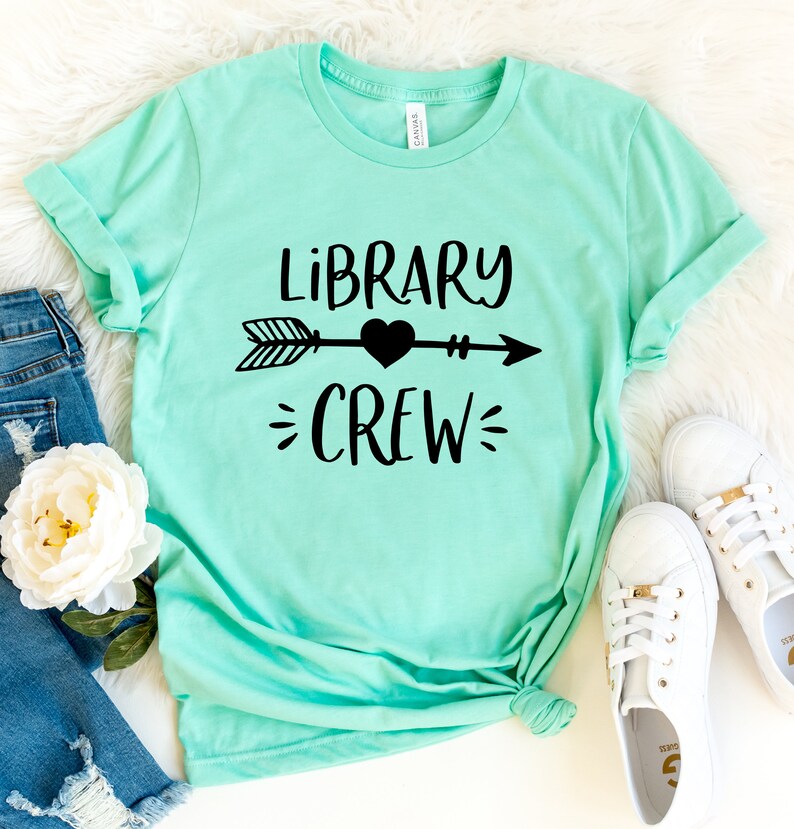 Library crew library shirt shirt for librarian librarian | Etsy