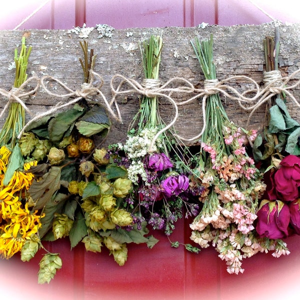 Flower Drying Rack,Dried Flower Arrangement,Wall Decor,Dried Flowers,Floral Arrangement,Country,Rustic, Primitive Decor,Mother's Day Gift