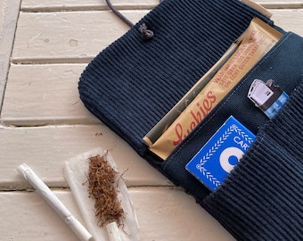 Blague à tabac « CORD » bleu