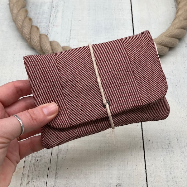Tobacco pouch “HERRINGBONE” rust
