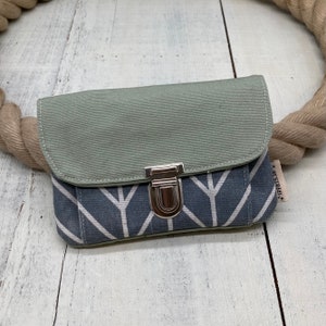 Wallet “ARROW” grey/mint