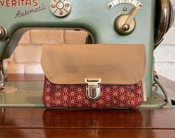 “ASANOHA” wallet, red