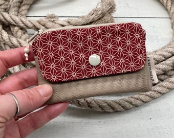 Small wallet “ASANOHA” red