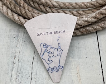 Beach ashtray “SAVE THE BEACH” (set of 5)