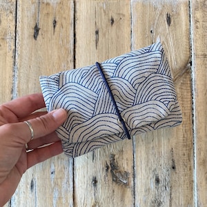 tobacco pouch &quot;WELLEN&quot; blue