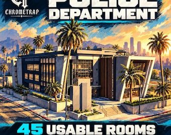 Police Department MLO | 45-Room Headquarters, Garage & Training Areas | Digital Map