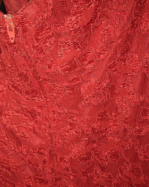 Little red dress size 12 vintage 80s - image 4