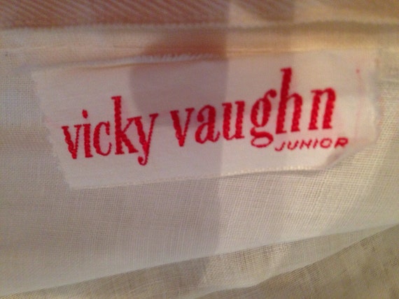 Vintage dress Vicky Vaughn vintage Junior linen d… - image 3