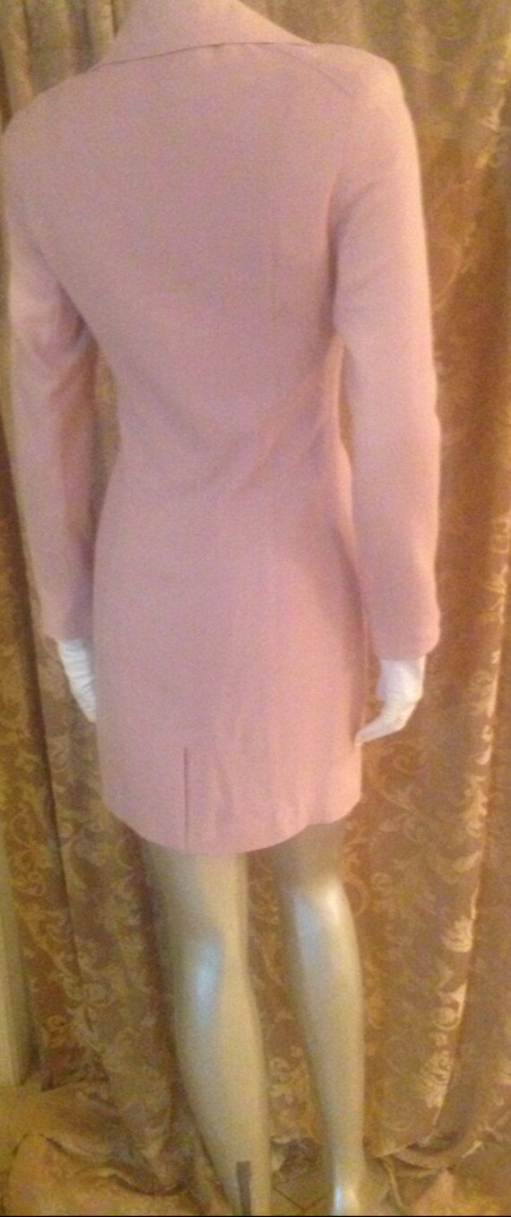 Beautiful pale pink wool dress size 4 - image 2