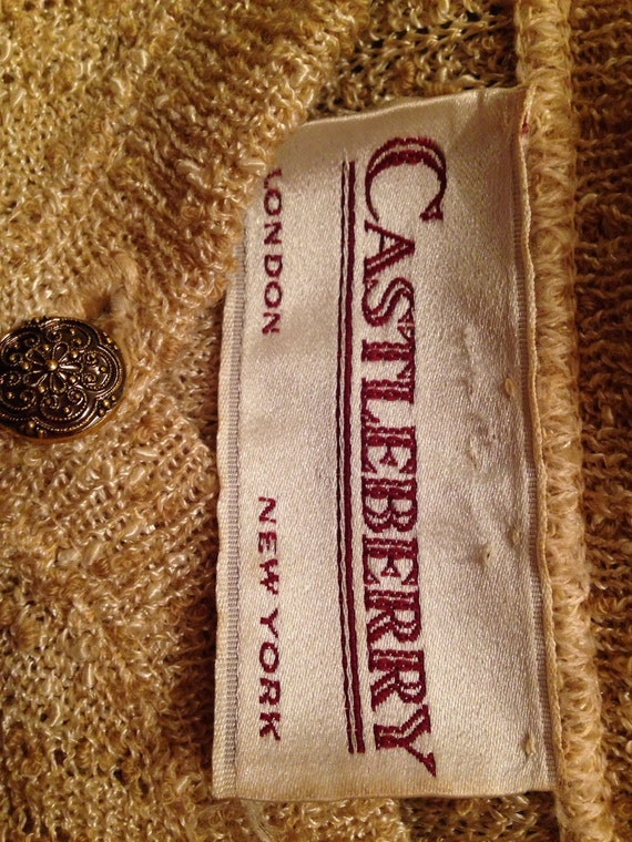 80s Vintage knit dress size 12/14  made by Castle… - image 3