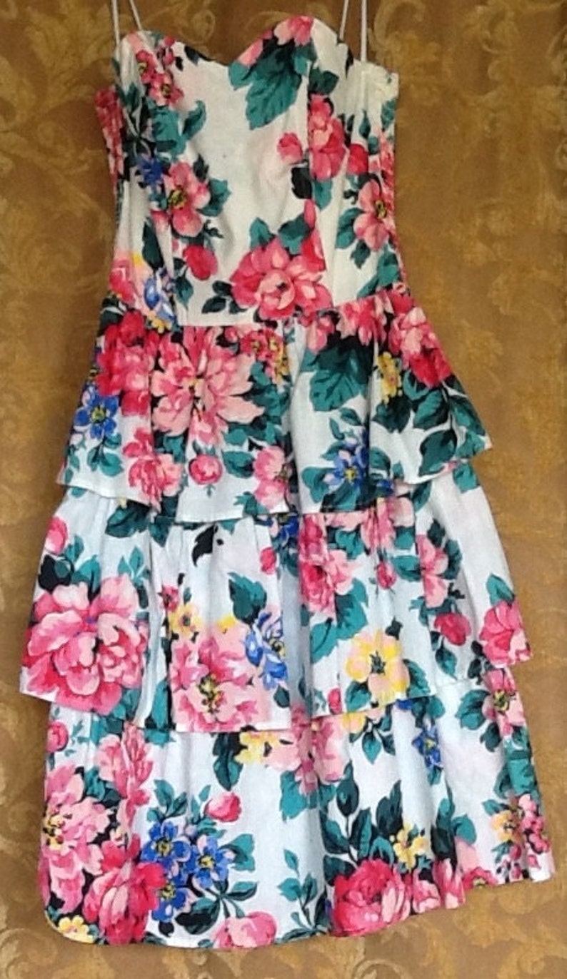 Garden party 80s Sundress small image 1