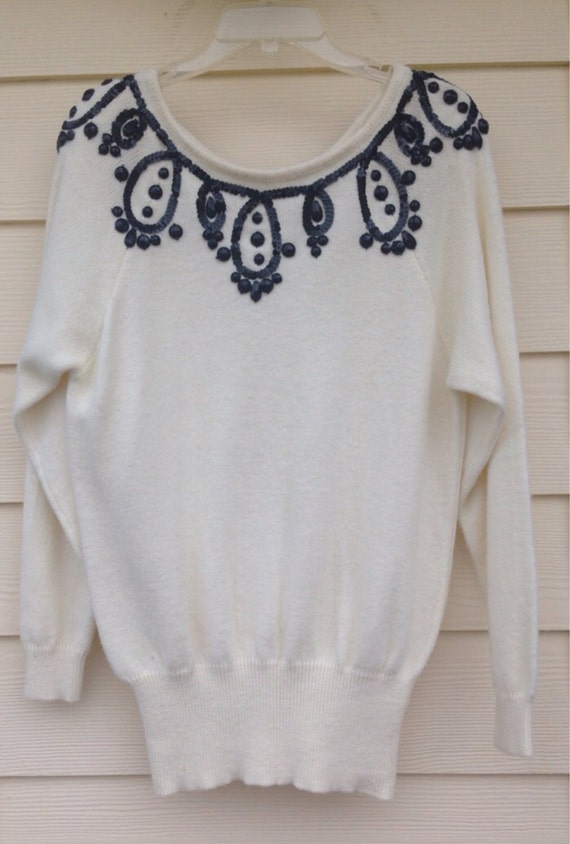Early 90s sweater Liz Claiborne size small - image 2