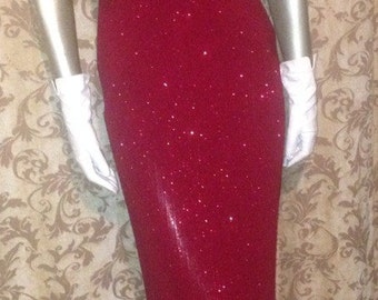 Vintage 80s glam dresses with Mandren collar it's a size 12 by Wikipedia possibly 14  very stretchy and slinky