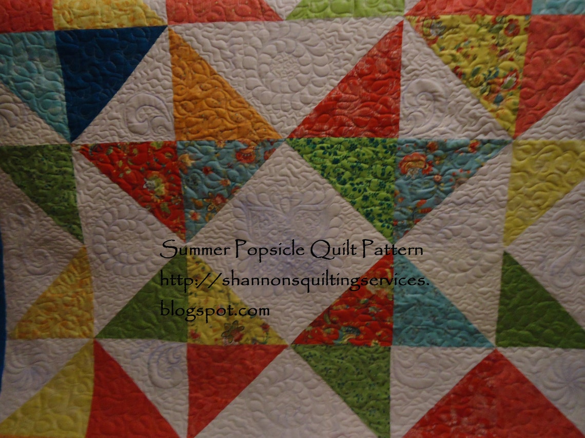 Summer Popsicle PDF Layer Cake Quilt Pattern Etsy