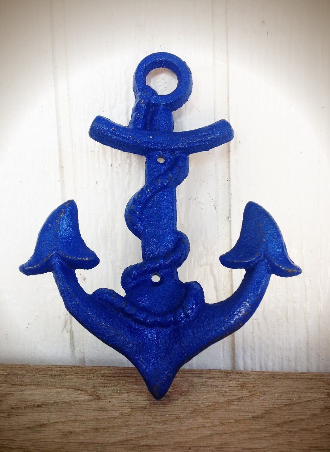 BOLD Royal Navy Cobalt Blue NAUTICAL Anchor Hook // Wall Coat Etsy
