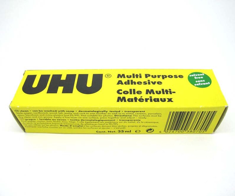 35ml UHU Multi Purpose Adhesive Glue for Fabric and Purse Clutch Bag