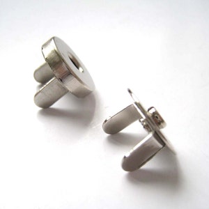 14mm Silver Magnetic Snaps Closures Pack of 25sets image 5