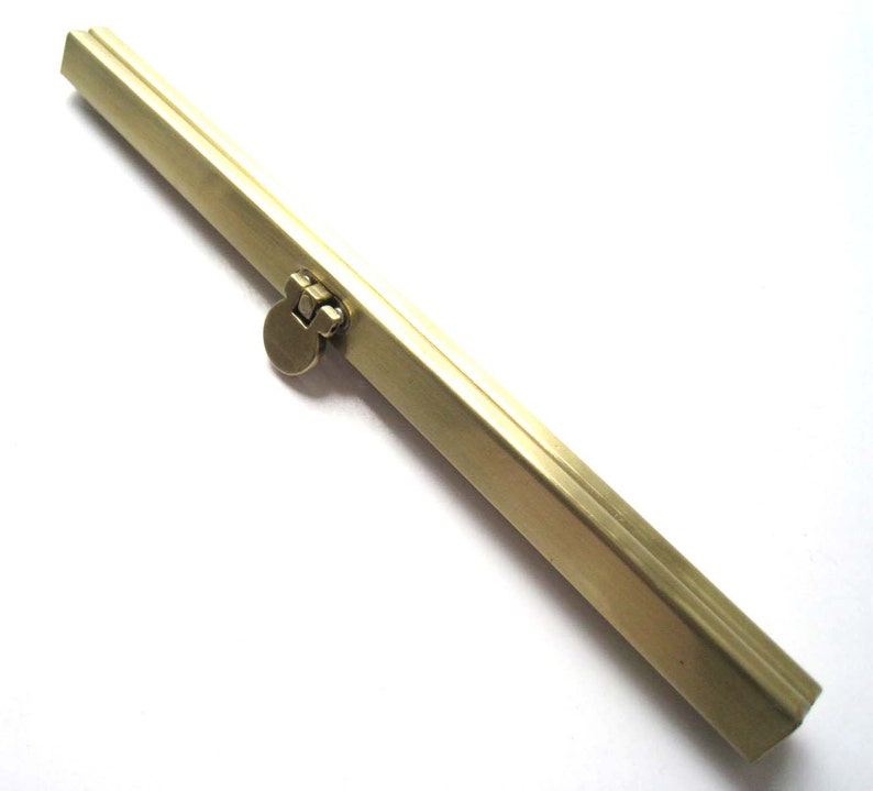 19cm Long Brass Bronze Purse Frame Clutch Bag Frame image 3