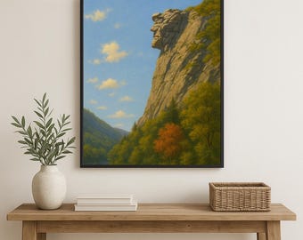 Old Man of the Mountain Print: New Hampshire State Symbol (Digital Download)