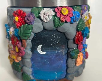 Moonlit Fantasy Garden Canister