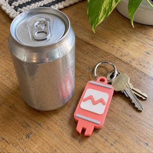 Llavero abrelatas para latas de refresco (archivo STL), abrelatas retro imprimible en 3D