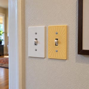 Ljusströmbrytarskydd STL-fil, 3D-utskrivbar enkel vippväggplatta, amerikansk standardstorlek