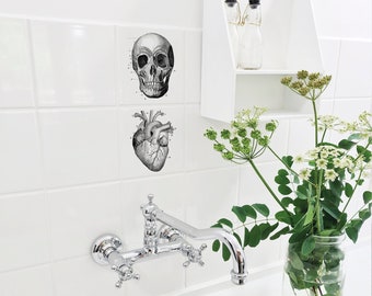 Tile decals - set of 2 - "ANATOMIE"