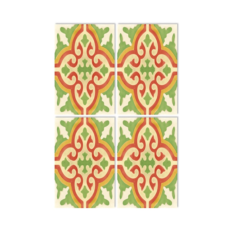 TILE DECAL set of 4 RIMAL 13 image 5