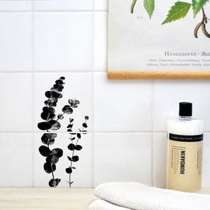 Tile decal - set of 2 -&quot;EUKALYPTUS&quot;