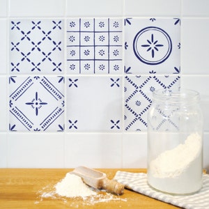 TILE DECALS - set of 6 - &quot;BENTO 2&quot;