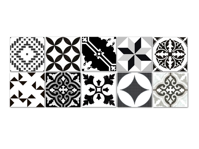 set of 10 BENTO 1 TILE DECALS