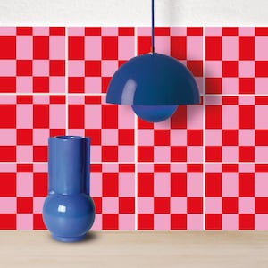 AJEDREZ 06 - Adhesivos para azulejos para paredes y suelos - juego de 4